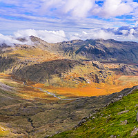 Buy canvas prints of Bowfell and Upper Eskdale by geoff shoults