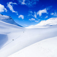 Buy canvas prints of Rondane ski touring. Norway by geoff shoults