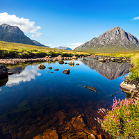 Buy canvas prints of Rannoch Moor and The Buchaille by geoff shoults