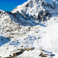 Buy canvas prints of Snowdon in Winter by geoff shoults
