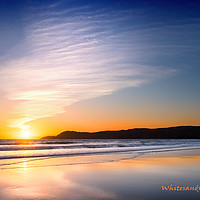 Buy canvas prints of Sunset at Whitesands, Pembrokeshire by geoff shoults