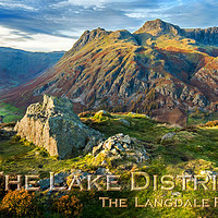 Buy canvas prints of The Langdale Pikes by geoff shoults