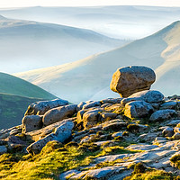 Buy canvas prints of Lose Hill and Win Hill from Kinder by geoff shoults
