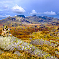 Buy canvas prints of The Scafell Range, Lake District by geoff shoults