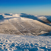 Buy canvas prints of Kinder Scout, winter by geoff shoults