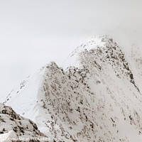 Buy canvas prints of Striding Edge, winter by geoff shoults