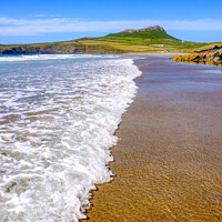 Buy canvas prints of Whitesands beach, St Davids by geoff shoults