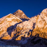 Buy canvas prints of Everest sunset by geoff shoults