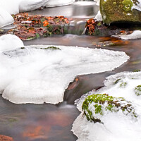 Buy canvas prints of Winter stream by geoff shoults