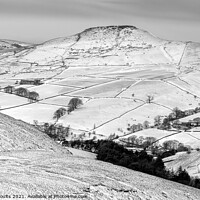 Buy canvas prints of Shutlingsloe, black and white by geoff shoults