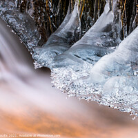 Buy canvas prints of Water, frozen and unfrozen  by geoff shoults