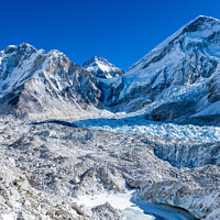 Buy canvas prints of Khumbu Glacier & Everest Base Camp by geoff shoults