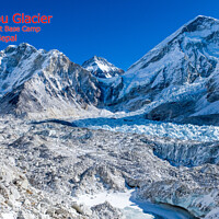 Buy canvas prints of Khumbu Glacier & Everest Base Camp, II by geoff shoults