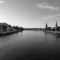 Buy canvas prints of River Ness in Black & White by christopher griffiths
