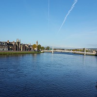 Buy canvas prints of River Ness On Sunny Day by christopher griffiths