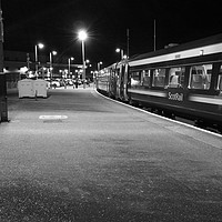 Buy canvas prints of Platform 7 in Black & White by christopher griffiths