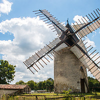 Buy canvas prints of Windmill at Le Mayne by sue boddington