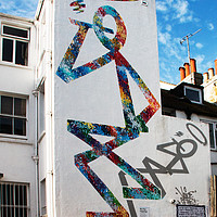 Buy canvas prints of Grafitti in Brighton by sue boddington