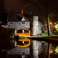 Buy canvas prints of One minute of Pulls Ferry at Night. by Paula Sparkes