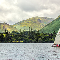 Buy canvas prints of Lake District, Sailing on Ullswater by Bhupendra Patel
