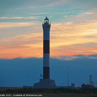 Buy canvas prints of Dungeness Lighthouse at Sunset by Danny Wallis