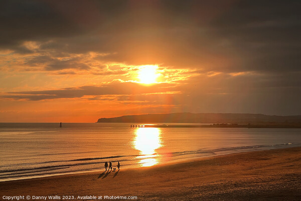 A Sunset Walk at Camber Sands Picture Board by Danny Wallis