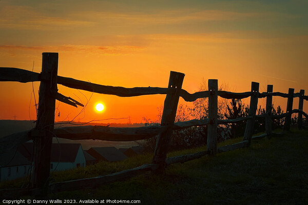 Sunset In Kent Picture Board by Danny Wallis