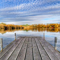 Buy canvas prints of Tongwell Lake Landing Stage by Paul Freeman
