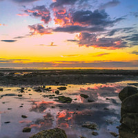 Buy canvas prints of Sunset Reflection by Mark McGillivray