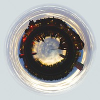 Buy canvas prints of Canting Basin Little planet by Mark McGillivray