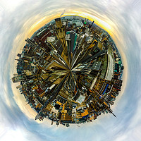Buy canvas prints of Glasgow Little Planet by Mark McGillivray