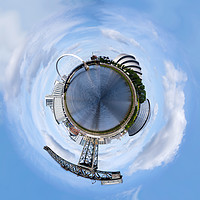 Buy canvas prints of Glasgow Little Planet 3 by Mark McGillivray