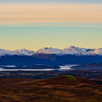 Buy canvas prints of Loch Lomond Panorama from Queens View, Stockiemuir by Mark McGillivray
