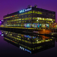Buy canvas prints of BBC Scotland Reflections by Mark McGillivray