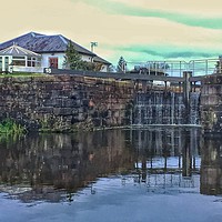 Buy canvas prints of Lock 18, Forth and Clyde Canal. by Mark McGillivray