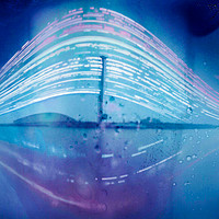 Buy canvas prints of Glasgow Science Centre -  a Four Month Solargraph by Mark McGillivray