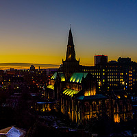 Buy canvas prints of Sunset over Glasgow Cathedral by Mark McGillivray