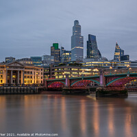 Buy canvas prints of City of London at Twilight by Gary Parker