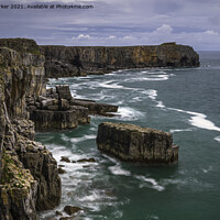 Buy canvas prints of St. Govan's Head, Pembrokeshire by Gary Parker