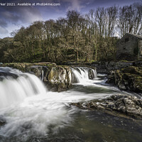 Buy canvas prints of Cenarth Falls, Wales by Gary Parker