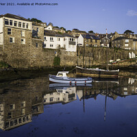 Buy canvas prints of Newlyn Harbour Reflections by Gary Parker