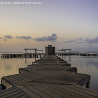 Buy canvas prints of Jetty at Sunrise by Gary Parker