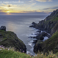 Buy canvas prints of The dramatic Cornish coastline, near Lands End by Gary Parker