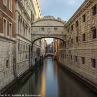 Buy canvas prints of Bridge of Sighs and Doge's Palace in Venice, Italy. by Gary Parker