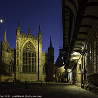 Buy canvas prints of York Minster at night by Gary Parker