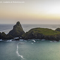 Buy canvas prints of Cornish Coastline Sunset by Gary Parker