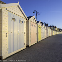 Buy canvas prints of Colourful beach huts by Gary Parker
