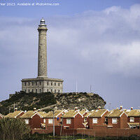 Buy canvas prints of Cabo de Palos lighthouse, near Murcia, Spain by Gary Parker