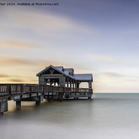 Buy canvas prints of Wooden Jetty at Sunrise by Gary Parker