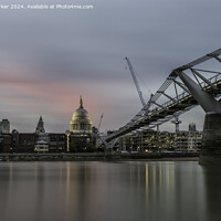 Buy canvas prints of St Paul's Cathedral, at sunset by Gary Parker